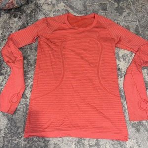 Lululemon Athletic coral long sleeve